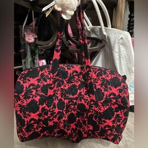 Trimmed vera small duffle bag